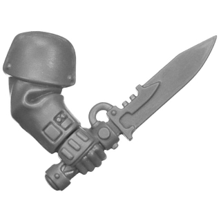 Warhammer 40k Bitz: Leagues of Votann - Hernkyn Yaegirs - Torso D5a - Plasma Knife, Right