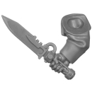 Warhammer 40k Bitz: Leagues of Votann - Hernkyn Yaegirs - Torso D5a - Plasma Knife, Right