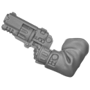 Warhammer 40k Bitz: Leagues of Votann - Hernkyn Yaegirs - Torso E5b - Bolt Revolver, Left
