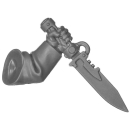 Warhammer 40k Bitz: Leagues of Votann - Hernkyn Yaegirs - Torso G4b - Plasma Knife, Left
