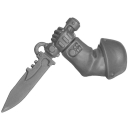 Warhammer 40k Bitz: Leagues of Votann - Hernkyn Yaegirs - Torso I4b - Plasma Knife, Left