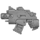 Warhammer 40k Bitz: Space Marines - Assault Squad MkII - Torso C4b - Bolt Pistol, Left