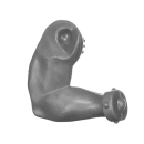 Warhammer 40K Bitz: Chaos Space Marines - Goremongers - Torso B4b - Arm, Links