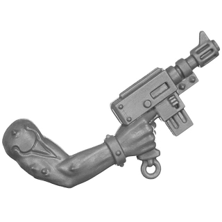 Warhammer 40K Bitz: Chaos Space Marines - Goremongers - Torso C4a - Autopistol, Right