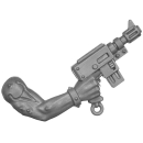 Warhammer 40K Bitz: Chaos Space Marines - Goremongers - Torso C4a - Autopistol, Right