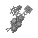 Warhammer AoS/40K Bitz: Chaos - Daemon Prince - Torso A3c - Accessory, Skulls, Left