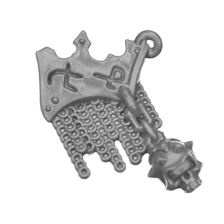 Warhammer AoS/40K Bitz: Chaos - Dämonenprinz - Torso E1b - Schulterpanzer, Dekor, Links