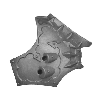 Warhammer AoS/40K Bitz: Chaos - Dämonenprinz - Torso A9b - Brustpanzer, Rechts