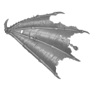 Warhammer AoS/40K Bitz: Chaos - Dämonenprinz - Torso F1b - Flügelhälfte, Links