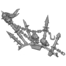 Warhammer AoS/40K Bitz: Chaos - Dämonenprinz - Torso G1a - Trophäensammlung, Links