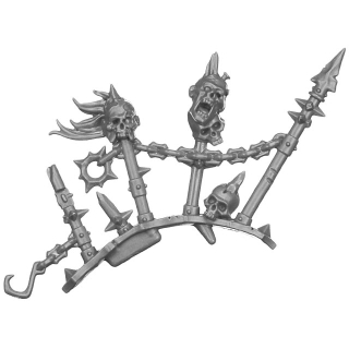 Warhammer AoS/40K Bitz: Chaos - Daemon Prince - Torso G2a - Trophy Rack, Right