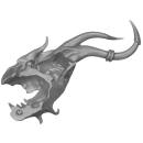 Warhammer AoS/40K Bitz: Chaos - Daemon Prince - Head C1b - Tzeentch, Right
