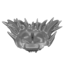 Warhammer AoS/40K Bitz: Chaos - Dämonenprinz - Kopf E1c - Khorne, Haar