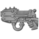 Warhammer 40K Bitz: Chaos Space Marines - Chaos Lord with Jump Pack - Torso C1c - Plasma Pistol, Right