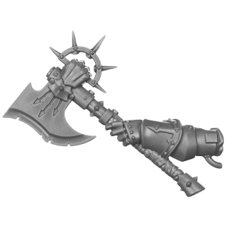 Warhammer 40K Bitz: Red Corsairs - Huron Blackheart - Torso A5a - Huron, Energieaxt, Links