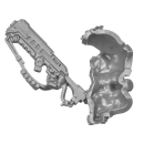 Warhammer 40K Bitz: Red Corsairs - Huron Blackheart - Torso C1c - Enforcer, Back+Shot Gun