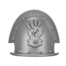 Warhammer 40K Bitz: Red Corsairs - Huron Blackheart - Torso D5c - Garreon, Shoulder Pad, Right