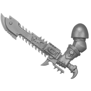 Warhammer 40K Bitz: Chaos Space Marines - Night Lords Nemesis Claw - Weapon A1b - Chainsword, Left
