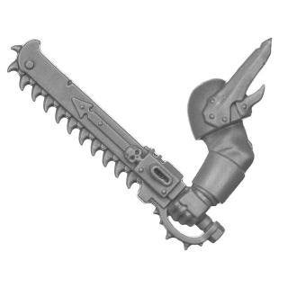Warhammer 40K Bitz: Chaos Space Marines - Traitor Guardsmen - Torso B5a - Chainsword, Left