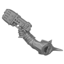 Warhammer 40K Bitz: Chaos Space Marines - Traitor Guardsmen - Torso B4b - Plasma Pistol, Right