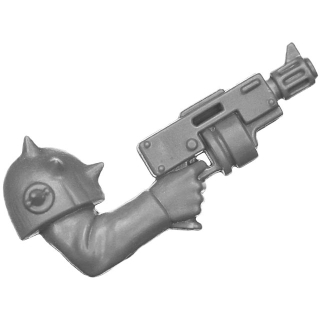 Warhammer 40K Bitz: Chaos Space Marines - Traitor Guardsmen - Torso B4c - Autopistol, Right