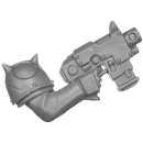 Warhammer 40K Bitz: Chaos Space Marines - Traitor Guardsmen - Torso B4d - Boltpistol, Right