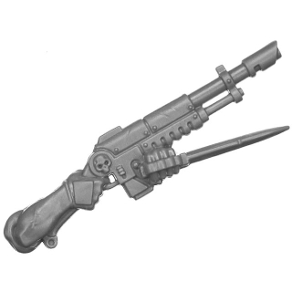 Warhammer 40K Bitz: Chaos Space Marines - Traitor Guardsmen - Torso D3b - Lasgun