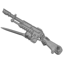 Warhammer 40K Bitz: Chaos Space Marines - Traitor Guardsmen - Torso D3b - Lasgun