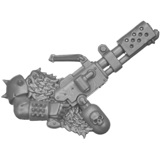 Warhammer 40K Bitz: Chaos Space Marines - Traitor Guardsmen - Torso D4a - Plasmawerfer, Rechts