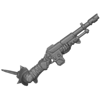 Warhammer 40K Bitz: Chaos Space Marines - Traitor Guardsmen - Torso F3a - Lasgun, Right