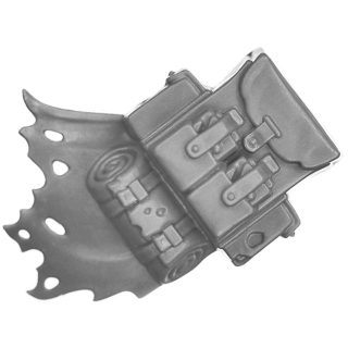 Warhammer 40K Bitz: Chaos Space Marines - Traitor Guardsmen - Torso H1d - Umhang+Rucksack
