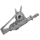 Warhammer 40K Bitz: Chaos Space Marines - Traitor Guardsmen - Torso H4c - Lasgun, Right, Vox Operator