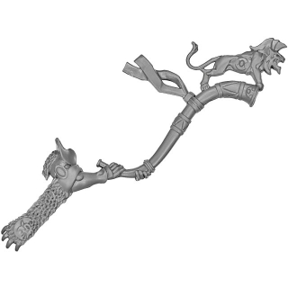 Warhammer ToW Bitz: Reiche der Hochelfen - Weiße Löwen von Chrace - Horn Musiker A1