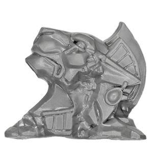 Warhammer ToW Bitz: Reiche der Hochelfen - Weiße Löwen von Chrace - Löwenkopf Statue A1 - Links