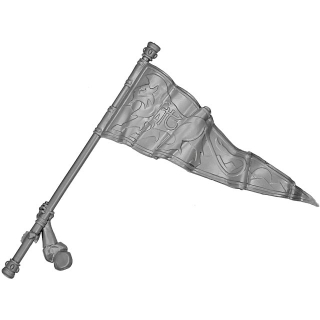 Warhammer ToW Bitz: Reiche der Hochelfen - Weiße Löwen von Chrace - Standarte A1 - Banner