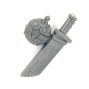 Warhammer 40k Bitz: Imperial Guard - Cadian Command Squad - Accessory O - Water Bottle+Knife I