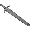Warhammer ToW Bitz: Imperium - Imperiale Ritter - Schwert B - In Scheide