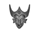 Warhammer AoS Bitz: DUNKELELFEN - 004 - Hexenkriegerinnen - Kopf E - Hexenkriegerin