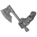 Warhammer ToW Bitz: Orcs & Goblins - Black Orc Mob - Axe C - Right