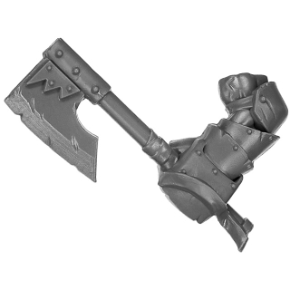 Warhammer ToW Bitz: Orcs & Goblins - Black Orc Mob - Axe G - Left
