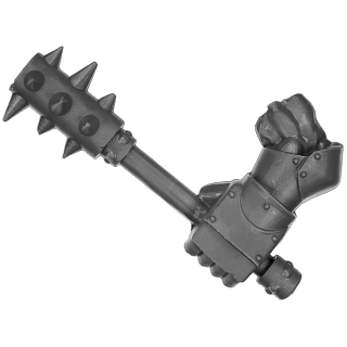 Warhammer ToW Bitz: Orcs & Goblins - Black Orc Mob - Mace A - Left