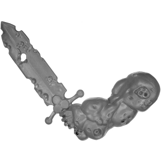 Warhammer AoS Bitz: CHAOS - Putrid Blightkings - Waffenarm A - Schwert, Links (King A)