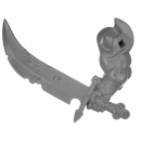 Warhammer AoS Bitz: CHAOS - Putrid Blightkings - Weapon Arm Q - Sword, Right (King D)