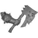 Warhammer AoS Bitz: CHAOS - Putrid Blightkings - Weapon Arm V - Axe, Right (King E)