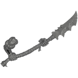Warhammer AoS Bitz: Orruk Warclans - Brutes - Weapon A4 - Jagged Gore Hacka, Right