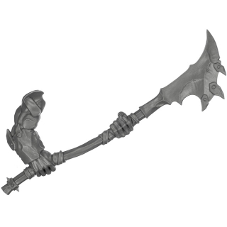 Warhammer AoS Bitz: Orruk Warclans - Brutes - Waffe E4 - Jagged Gore Hacka, Rechts